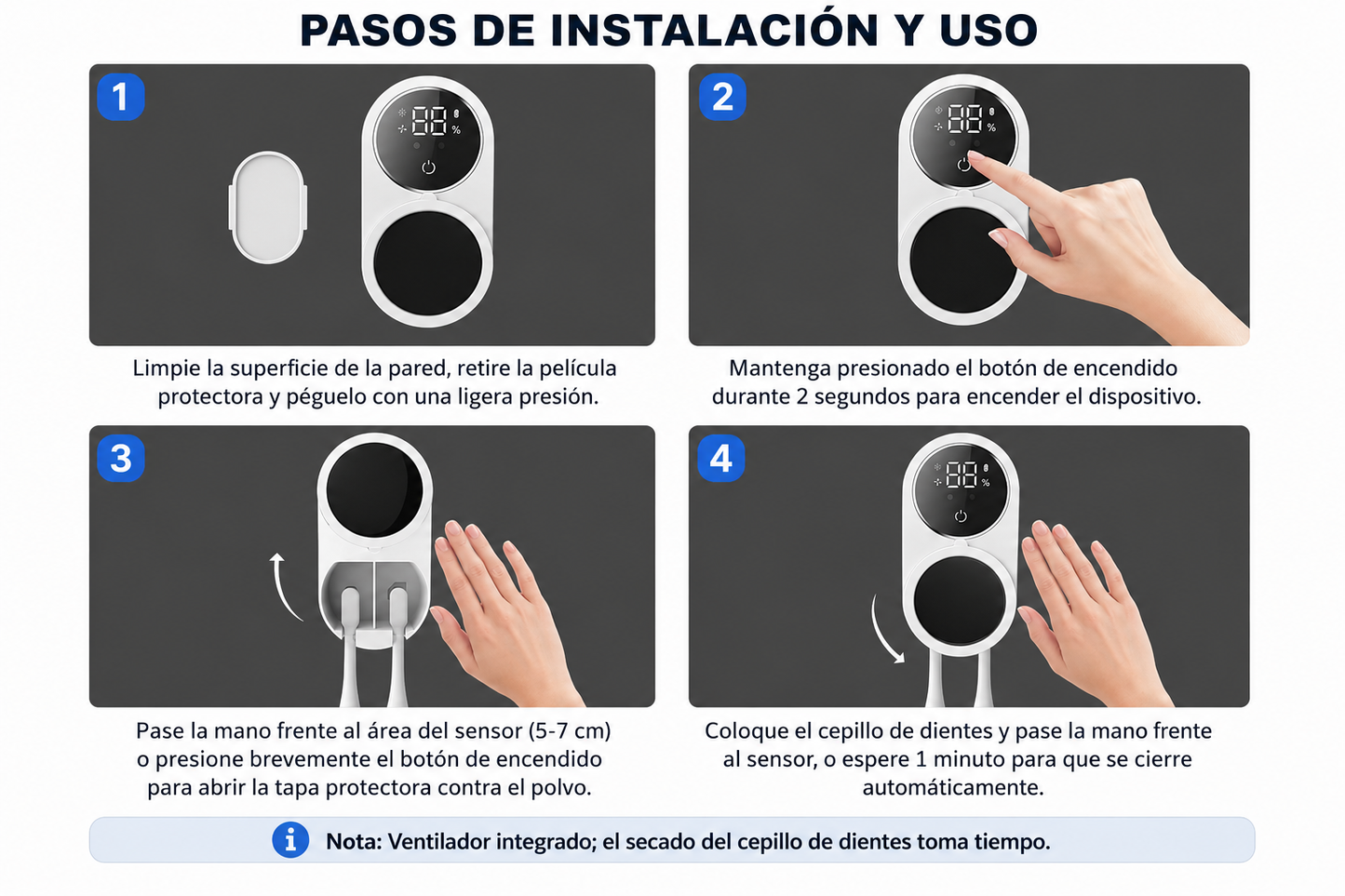 Esterilizador Cepillo Dientes