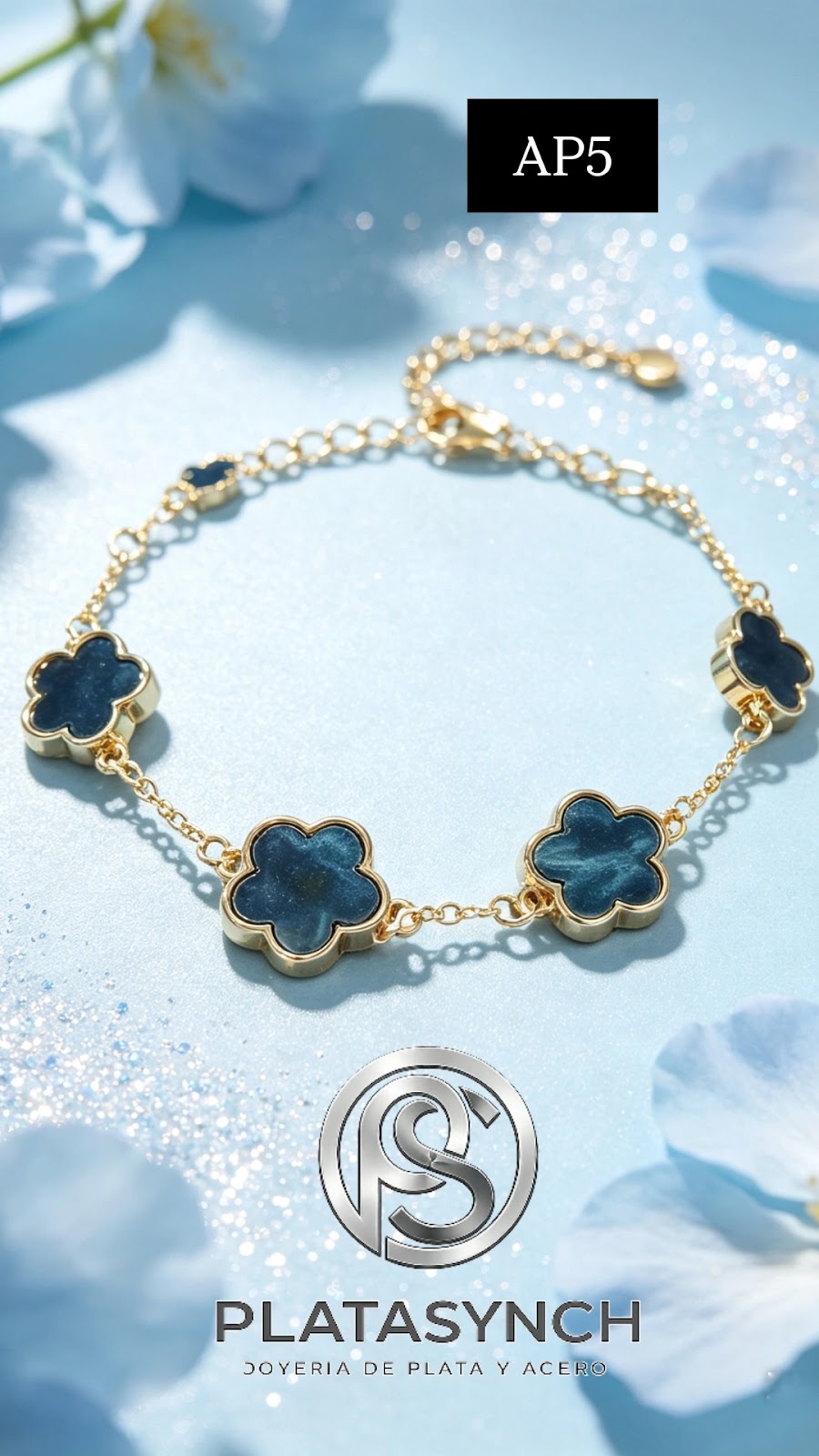 AP05 - Pulsera Acero Vanclif Negra