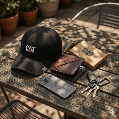 COMBO CARTERPILLAR GORRA+BILLETERA II