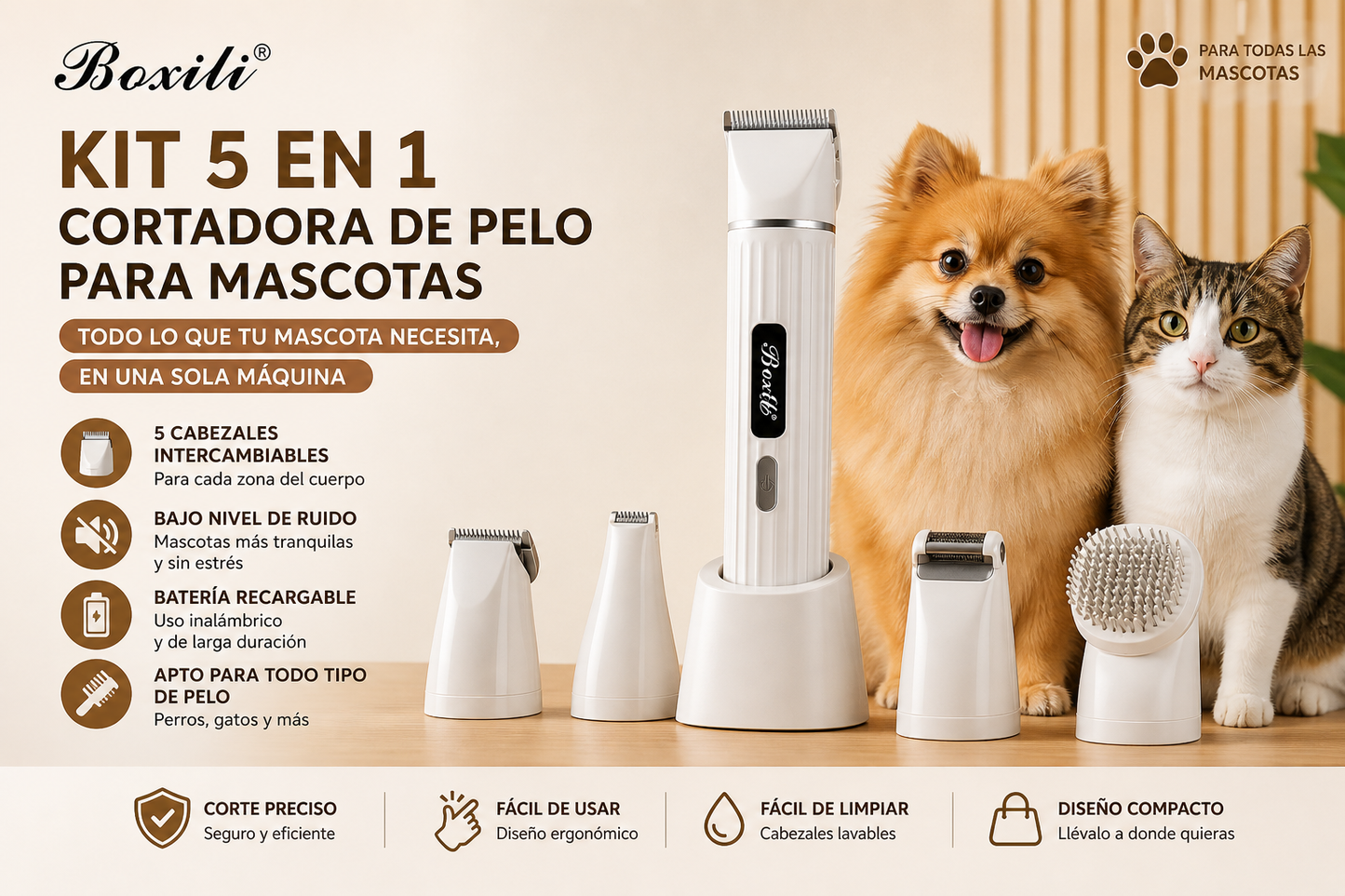 Máquina Grooming Mascotas PRO