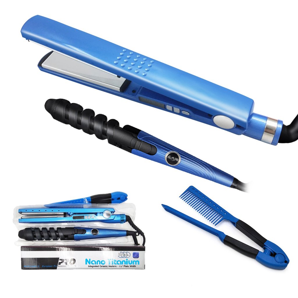 💇 Kit Cabello Perfecto — Combo (Cepillo Secador + Nano Titanium)