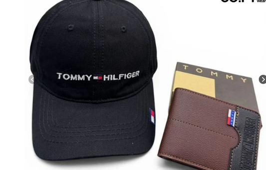 COMBO GORRA TOMMY HILFIGER + BILLETERA